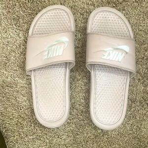 Nike slides blush nude size 9